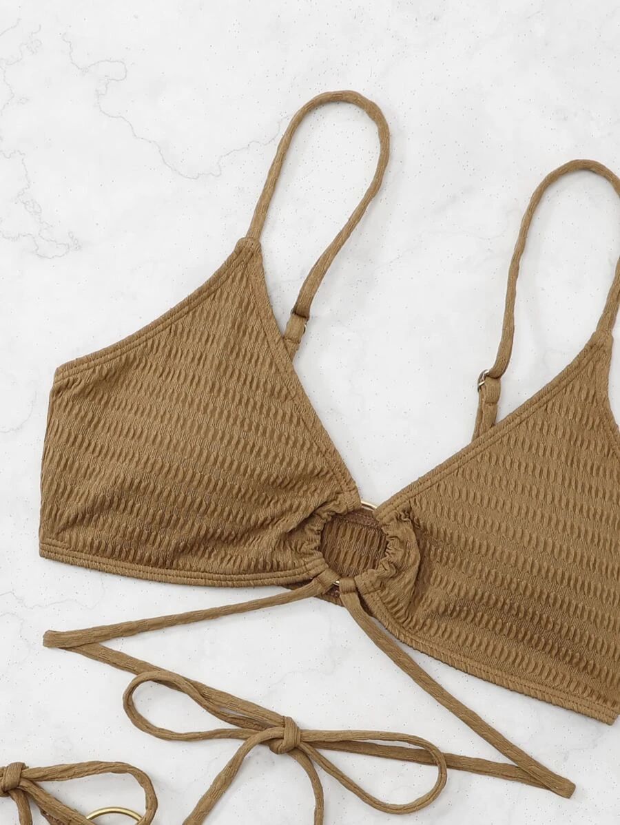 Womens Bikini Set | Solid Color Tie Detail | noémi