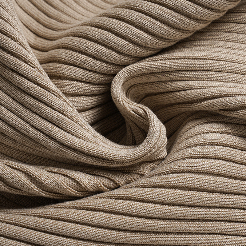 Ribbed V Neck Cardigan for Women | Slim Fit, Wool Blend, Button Down Long Sleeve Top | noémi