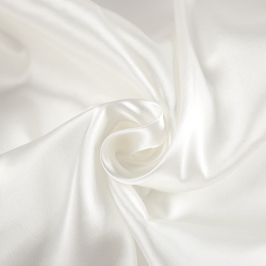 Womens Ice Silk Pajamas Set | Two Piece Cardigan Lace Up with Belt | noémi