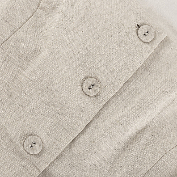 Cotton Linen Vest Hip Skirt Set | Two Piece for Women | noémi