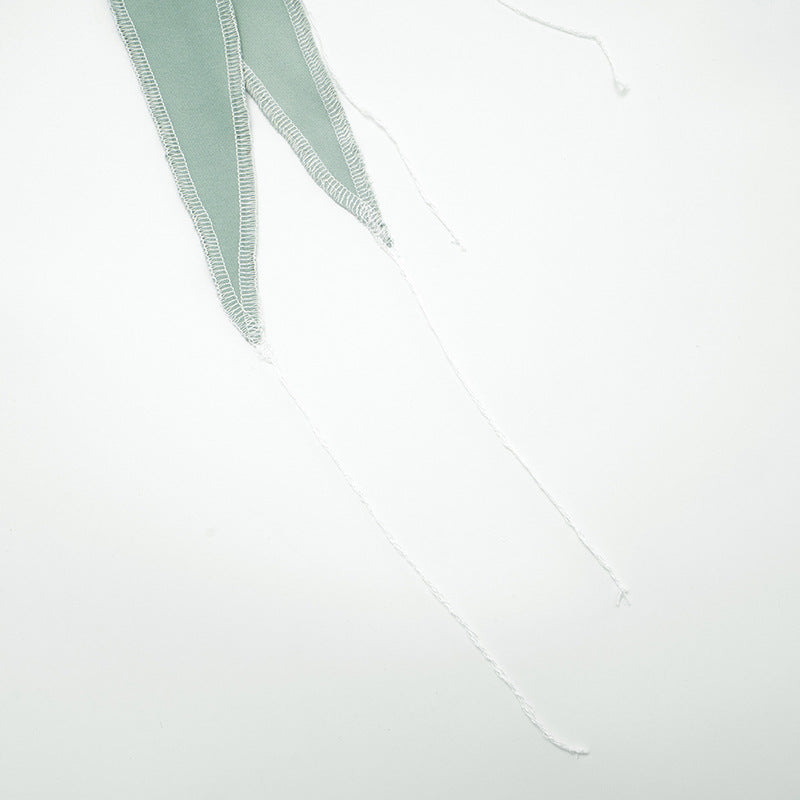 Strapless Tie Front Tube Top | Ruched Bustier in Soft Stretch Fabric | noémi