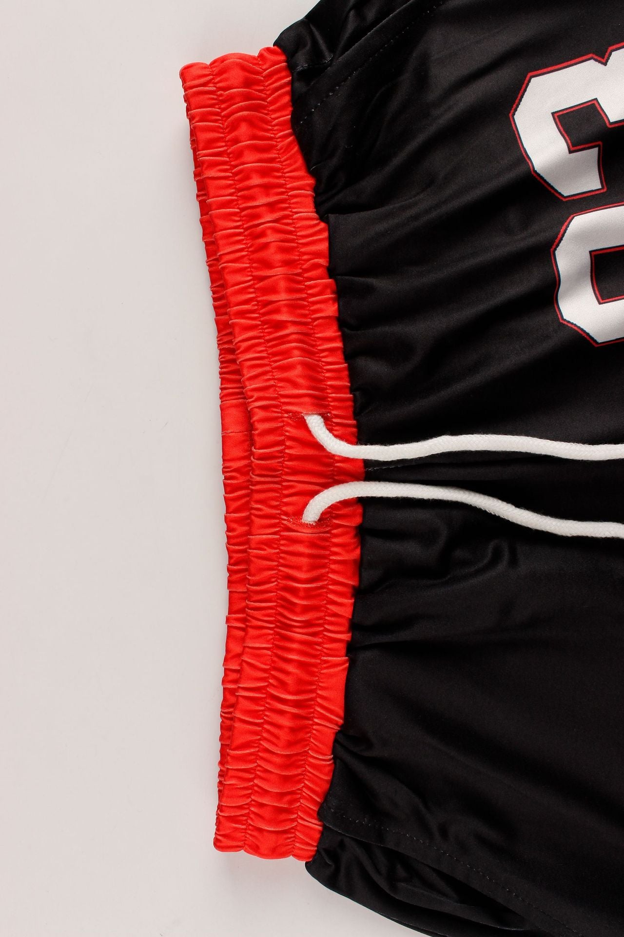 Color Contrast Printed Slim Fit Sexy Sports Vest & Drawstring Shorts Two Piece Set | noémi