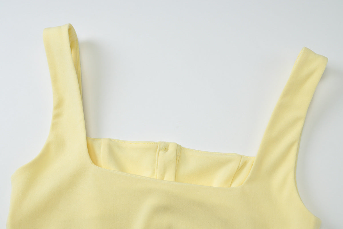 Women's Corset Top | Cinched Waist Vest with Button Front & Wide Straps | noémi