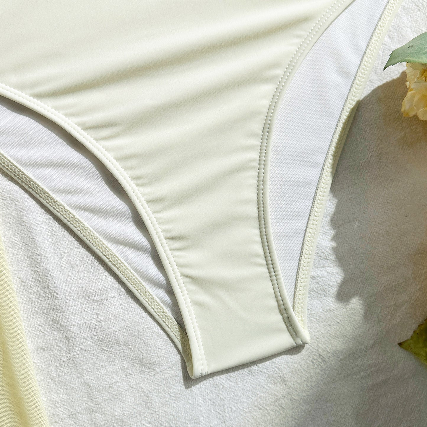 Womens Solid Mesh Maxi Three Piece Swim Set | Tube Top Bikini Cover Skirt | noémi