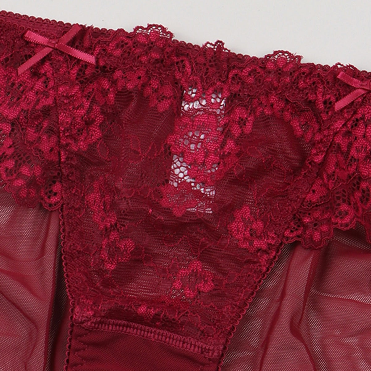 Ultra Thin Lace Mesh Cutout Briefs with Cotton Lining and Low Waist Fit | noémi