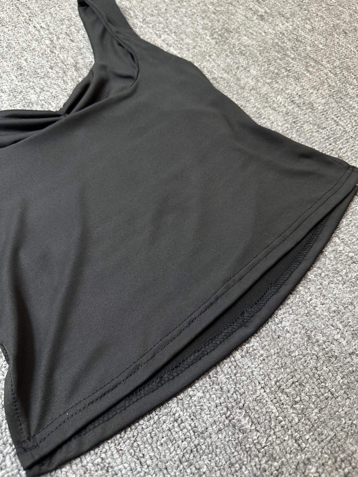 Womens Backless Camisole | Pleated Front & Slit Hem Tank Top | noémi