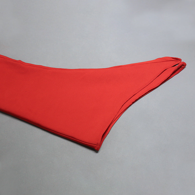 Womens Overknee Dress with Slim Fit and Irregular Hem | noémi