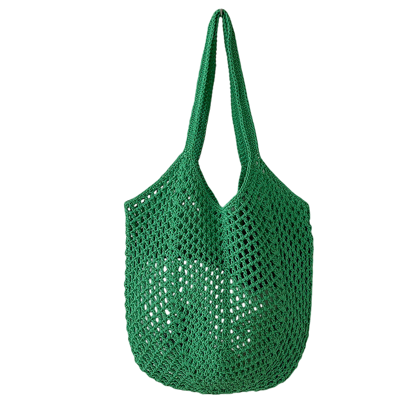 Hollow Carambola with Inner Bag Green
