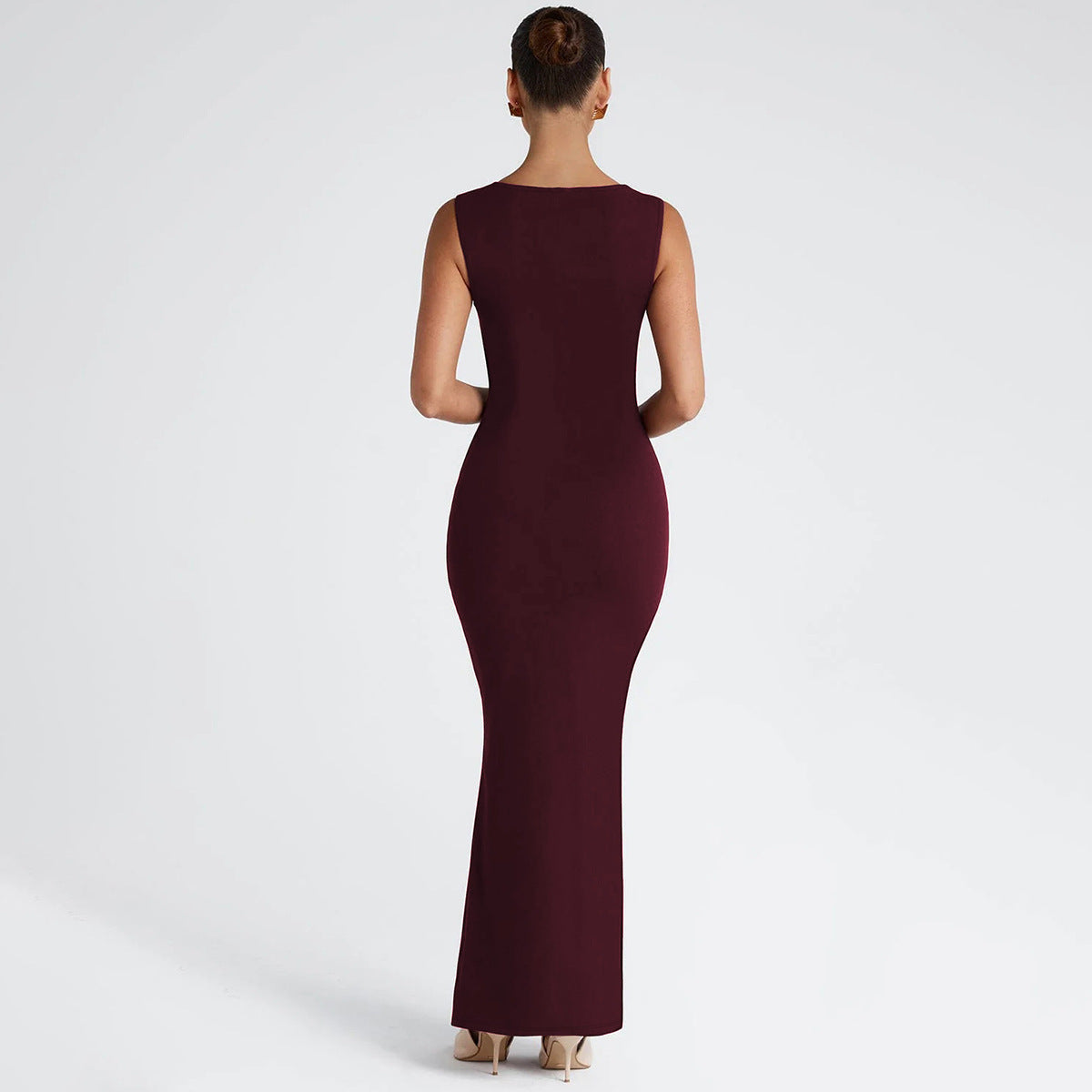 Women's Slim Fit Square Neck Sleeveless Dress | noémi