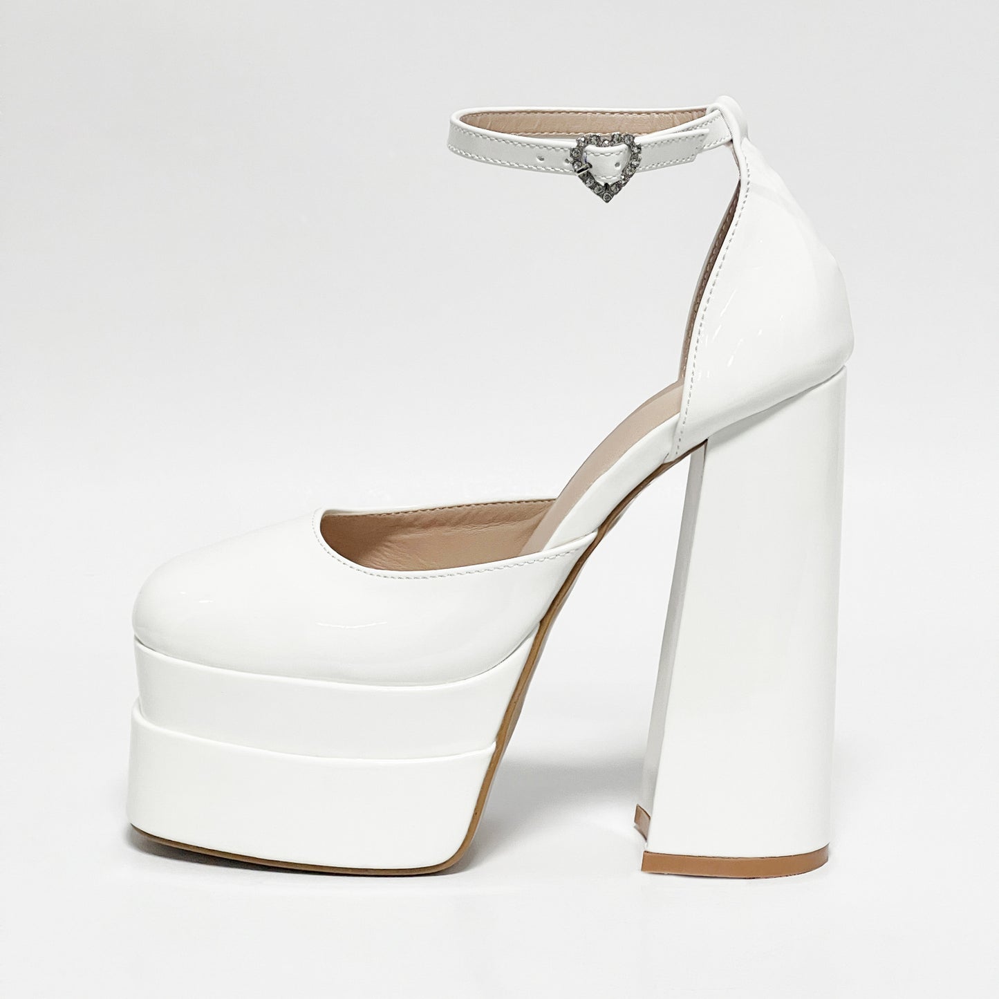 Platform Heels for Women | Ultra High Block Heels with Ankle Strap | noémi