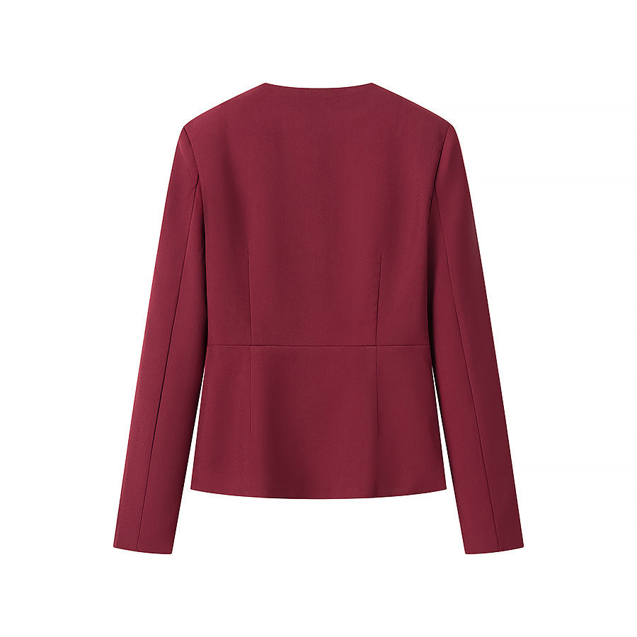 V Neck Blazer Top Long Pants Set | noémi