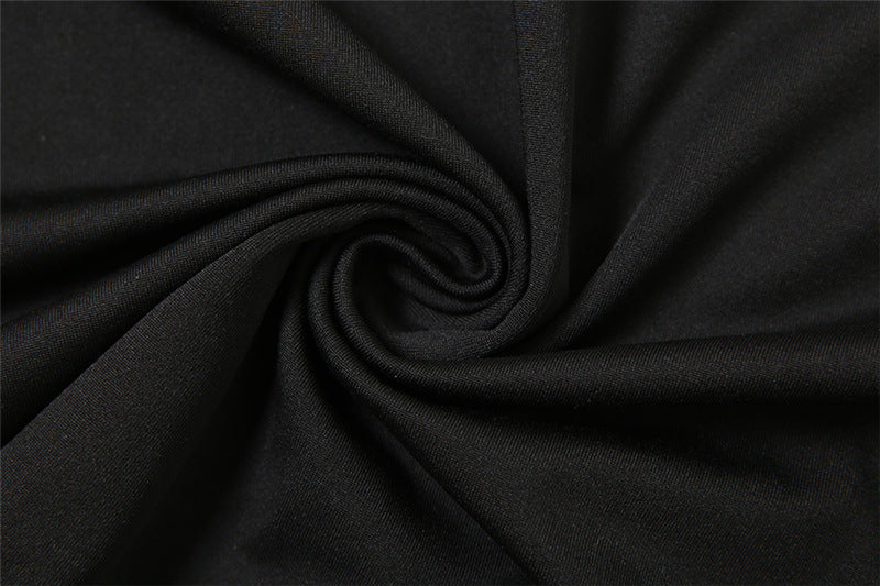 Cutout Black Sleeveless Tank Top | Bold Keyhole Detail with Rhinestone Chain | noémi