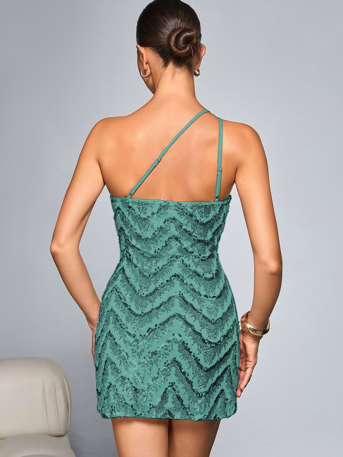 Women Sequin Sling Mini Dress | noémi