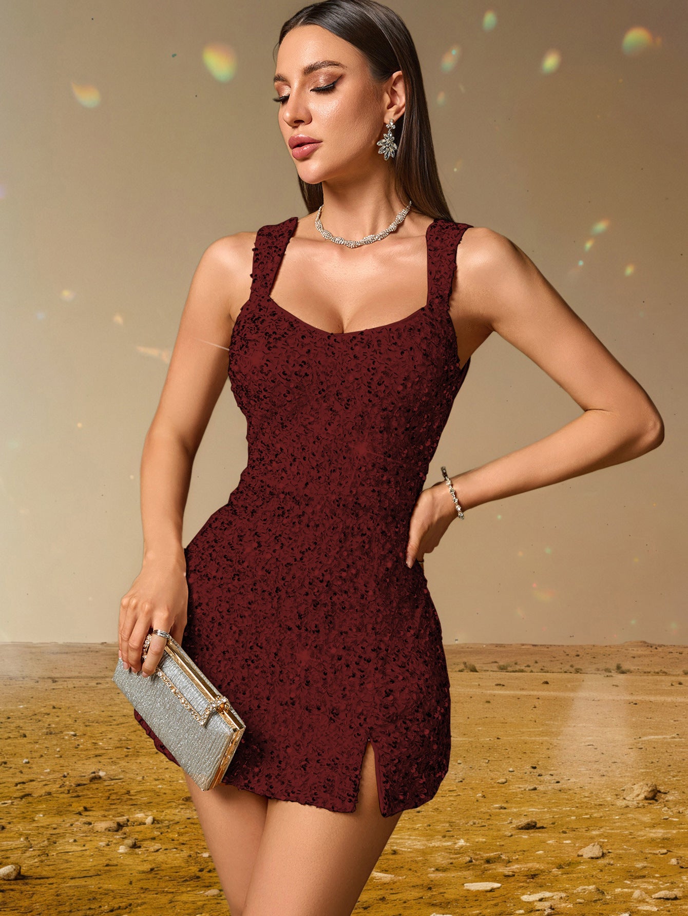 Womens Wea Sequined Cami Dress | noémi
