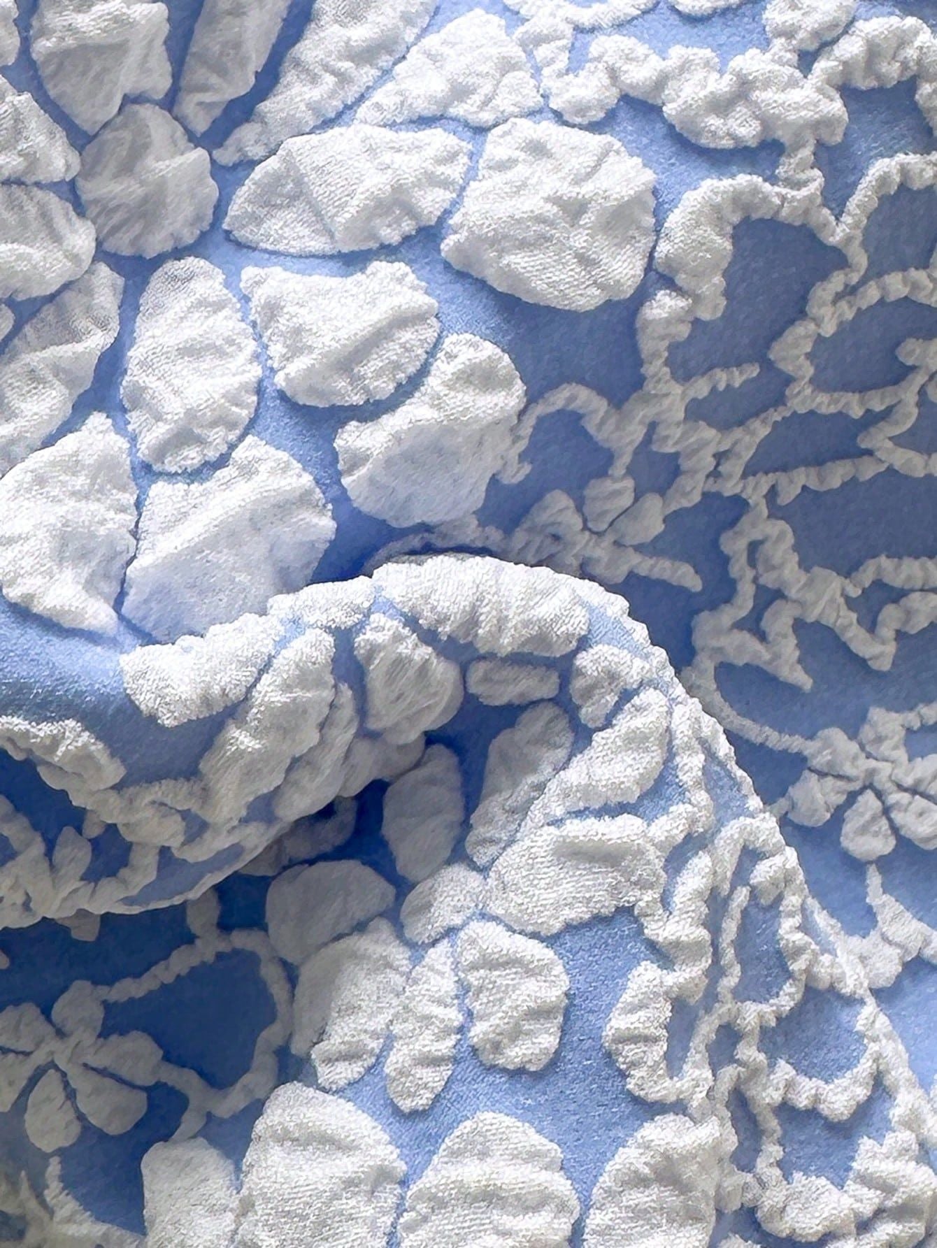 Lace Up Bandeau Bikini | Blue Floral Crochet | High Cut Swimwear Set | noémi