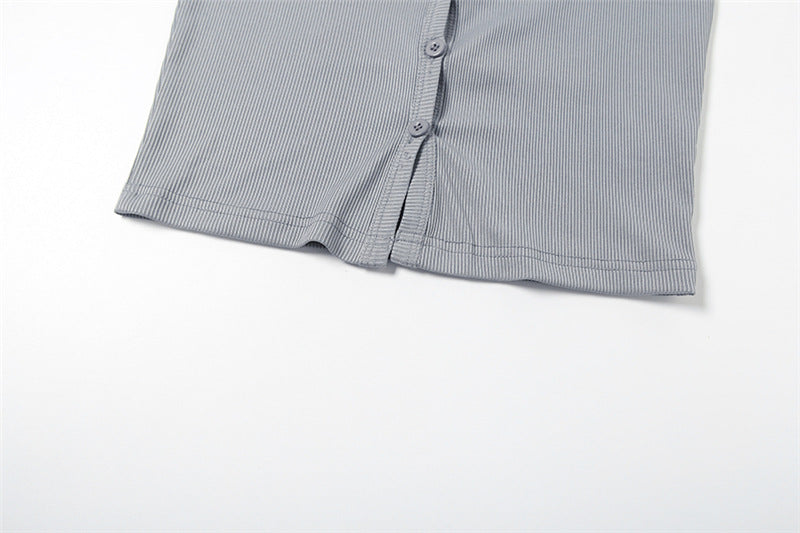 Womens Backless Halter Top | Hollow Out Cutout Slim Fit Vest | noémi