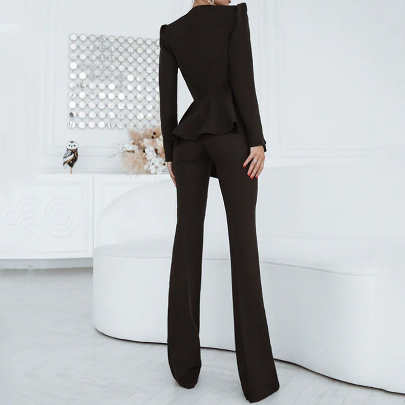 Womens Set | Blazer Tailored Straight Leg Pants | Two Piece | noémi
