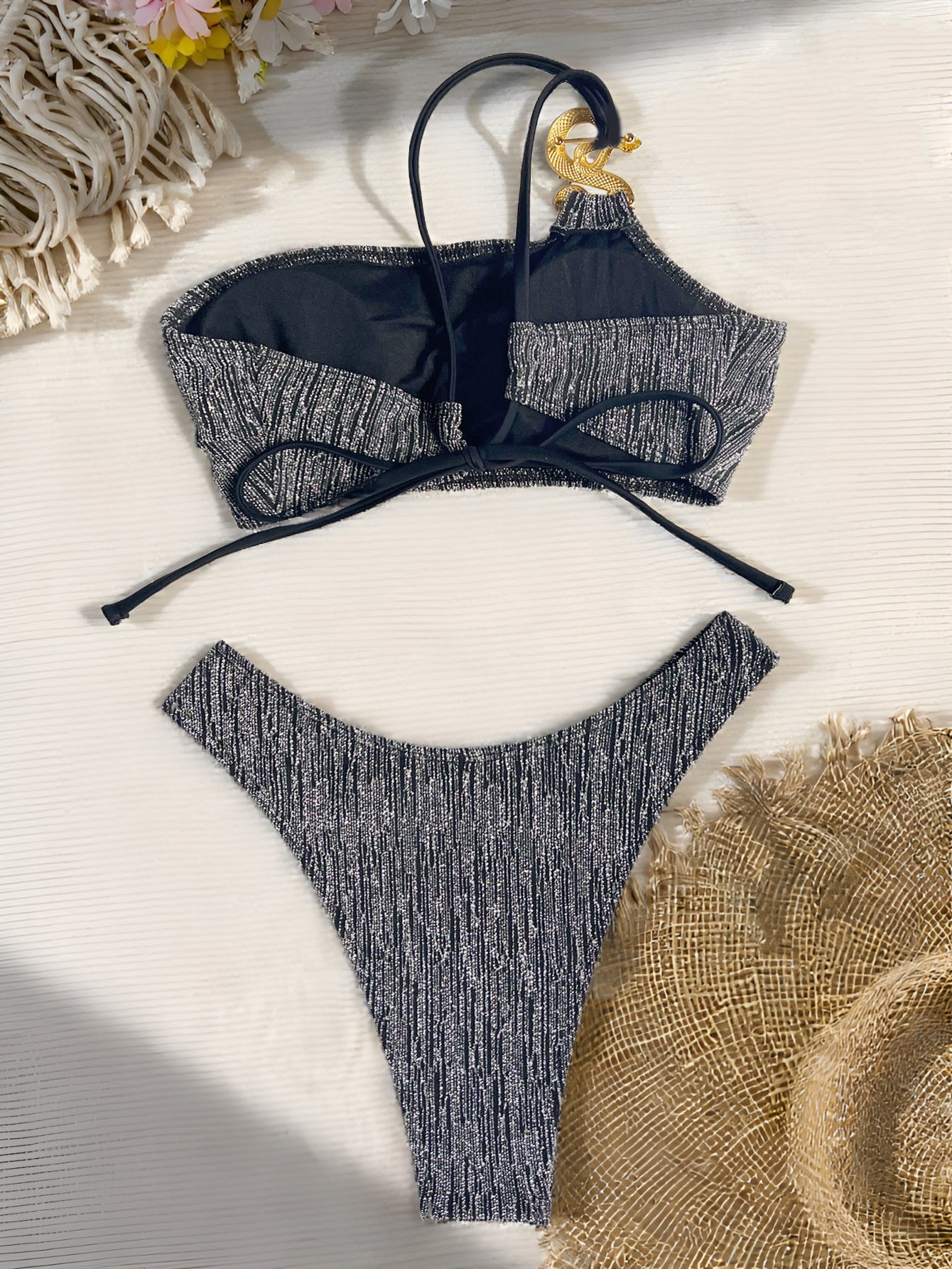 Bandage Tube Top Bikini Set with Backless Design for Women | noémi