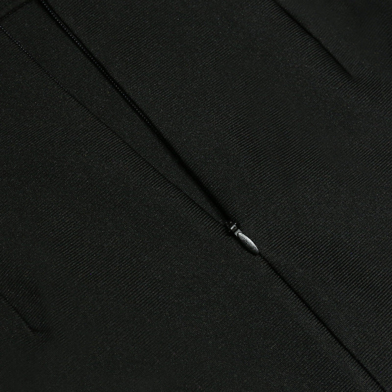 Women Tube Top Long Dress with Feather Trim and Bandage Fit | noémi