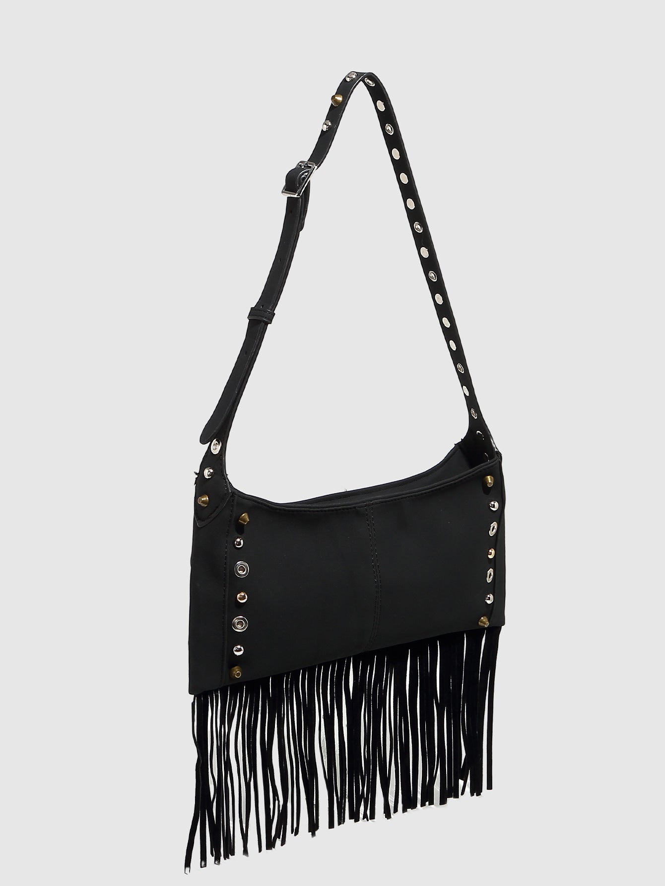 Suede Square Tassel Crossbody Bag | Office-Ready & Everyday Cool | noémi