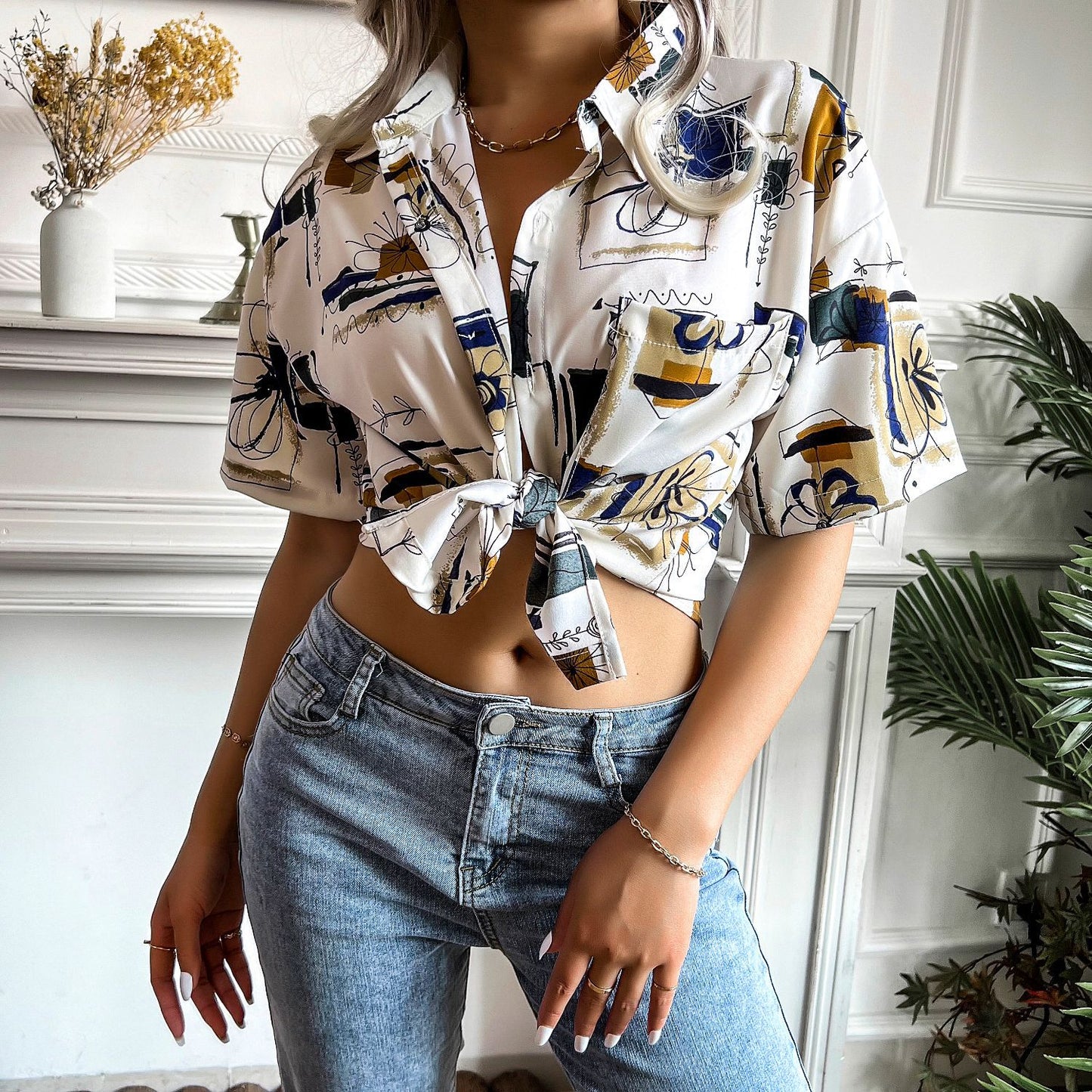 Womens Luxe Black Silk Dress | Printed Shirts | Ruffle Hem | noémi