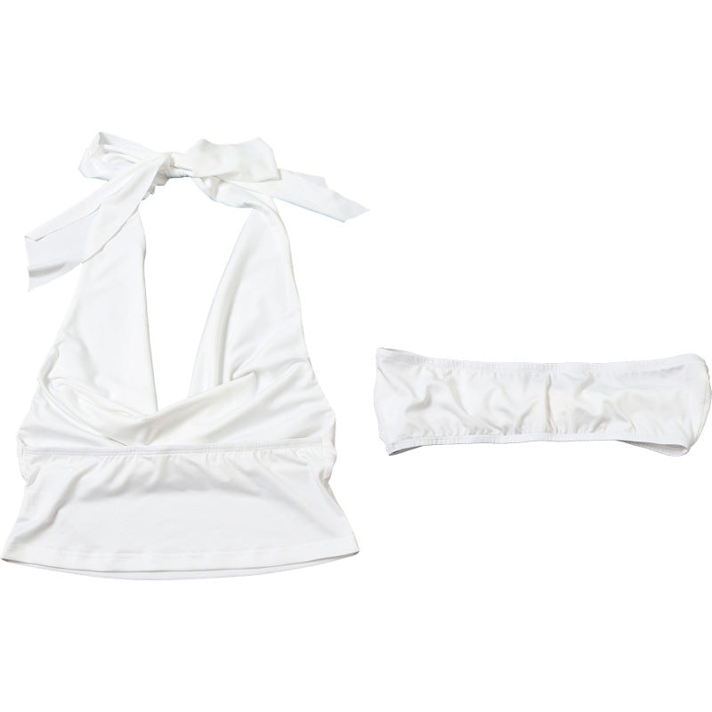 Summer Backless Tube Top Set | Halter Neck | noémi