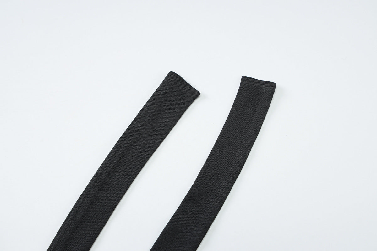 Women’s Two Piece Summer Set | Lace Halterneck Crop Top & Tiered Maxi Skirt | noémi