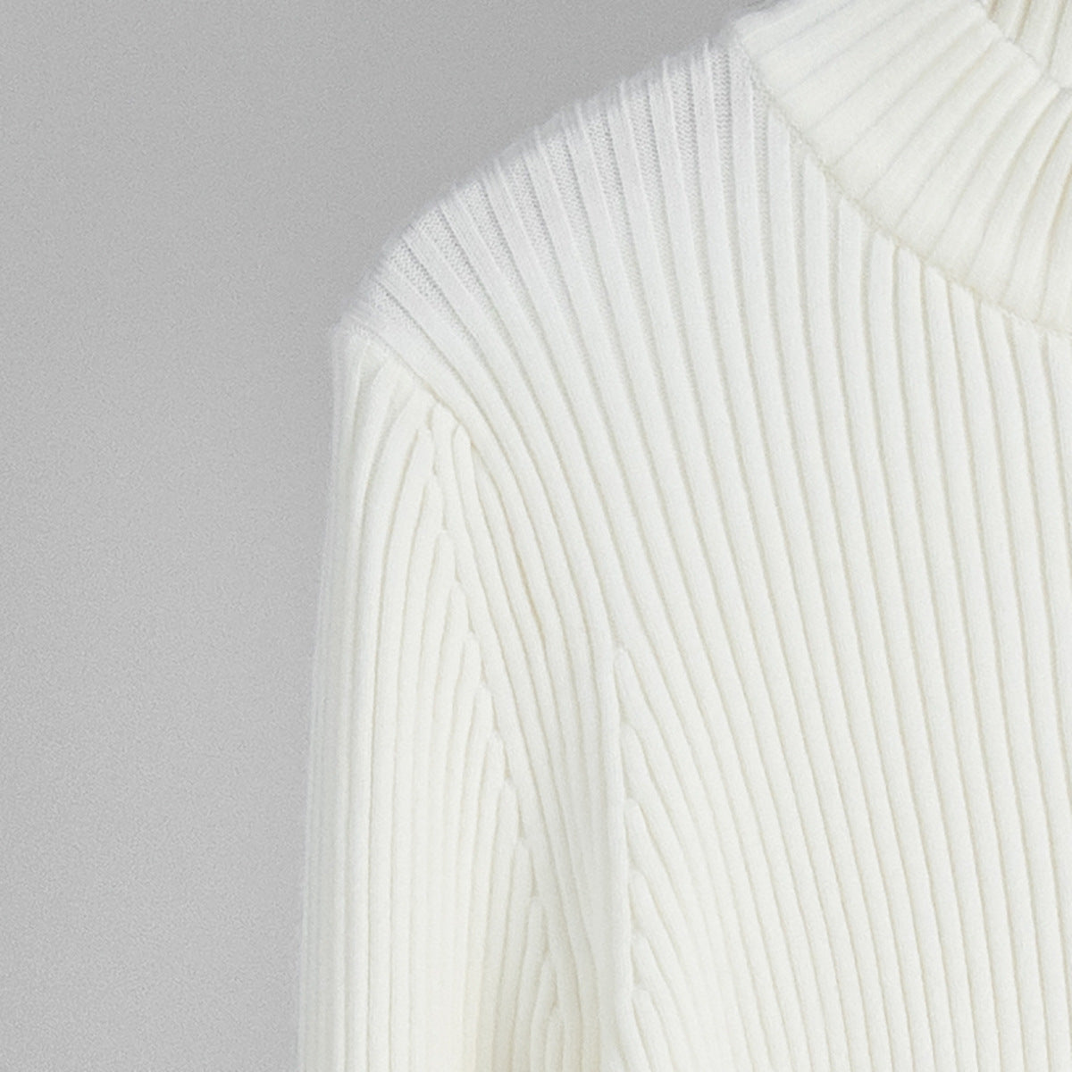 Womens Slim Fit Ribbed Knit Zipper Cardigan | Stand Collar | noémi