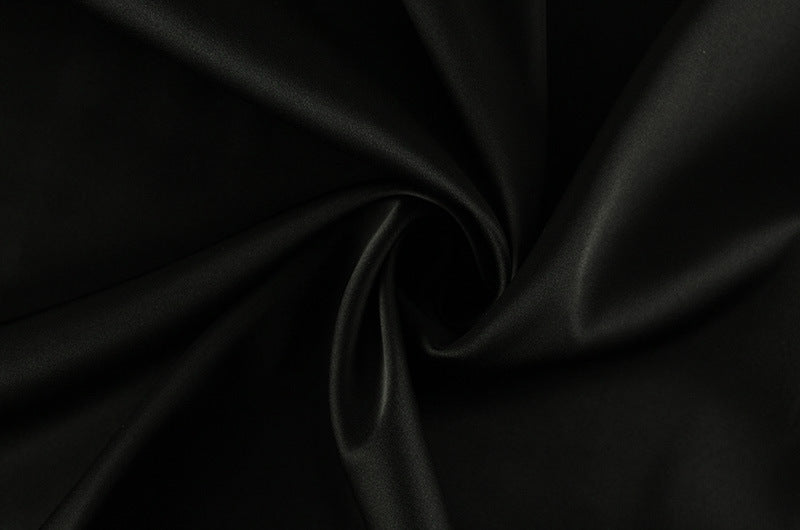 Slim Fit Backless Dress | Diagonal Collar Long Length | noémi