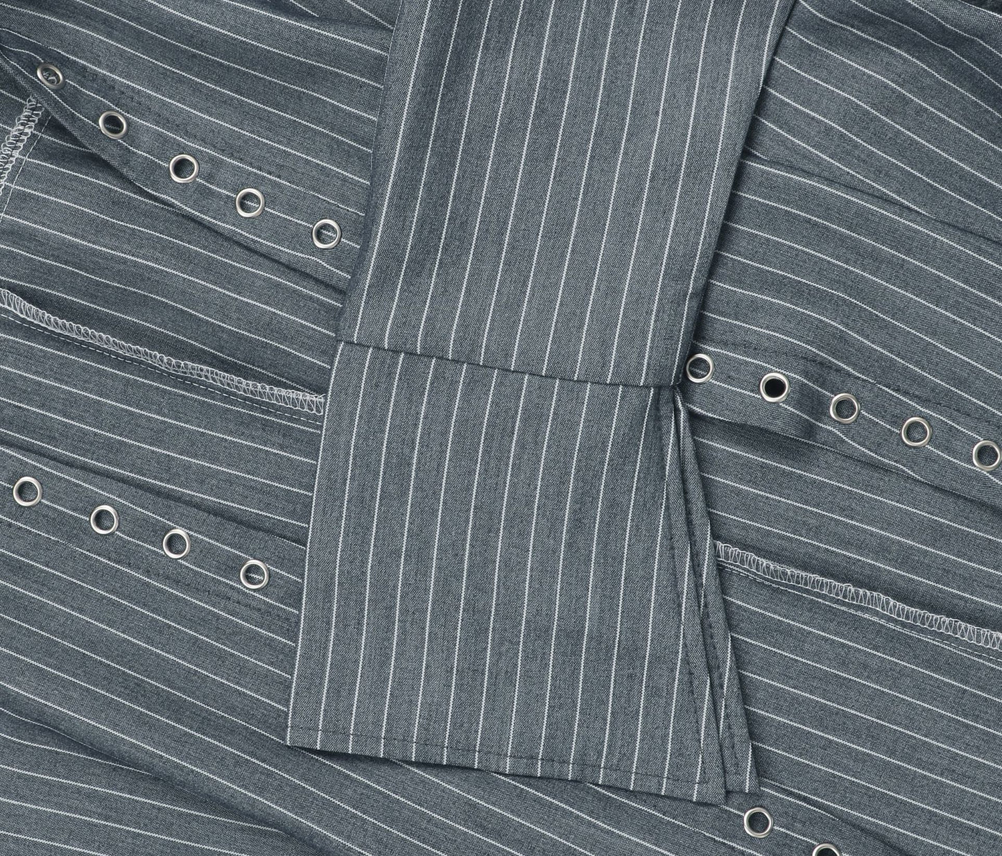 Womens Striped Lace Up Shirt & Shorts Set | Casual Long Sleeve Collared Top & High Waist Shorts | noémi