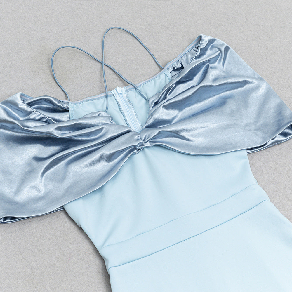 Layered Slim Fit Sling Dress with Tiered Hem | noémi