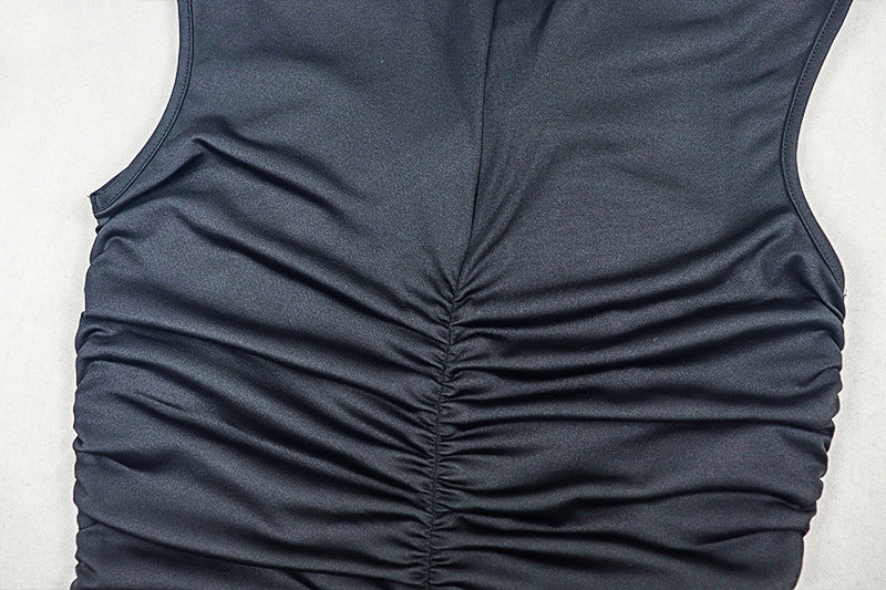 Hollow Out Bodycon Maxi Dress | Sleeveless Slim Fit Sheath with Cutout Waist | noémi