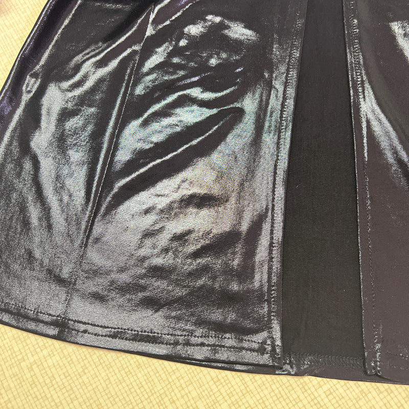 Women Vest Dress | U Collar Side Slit | noémi