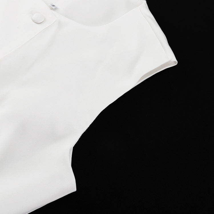 Womens Two Piece Set | Sleeveless Waistcoat & High Waist Bubble Skirt | noémi