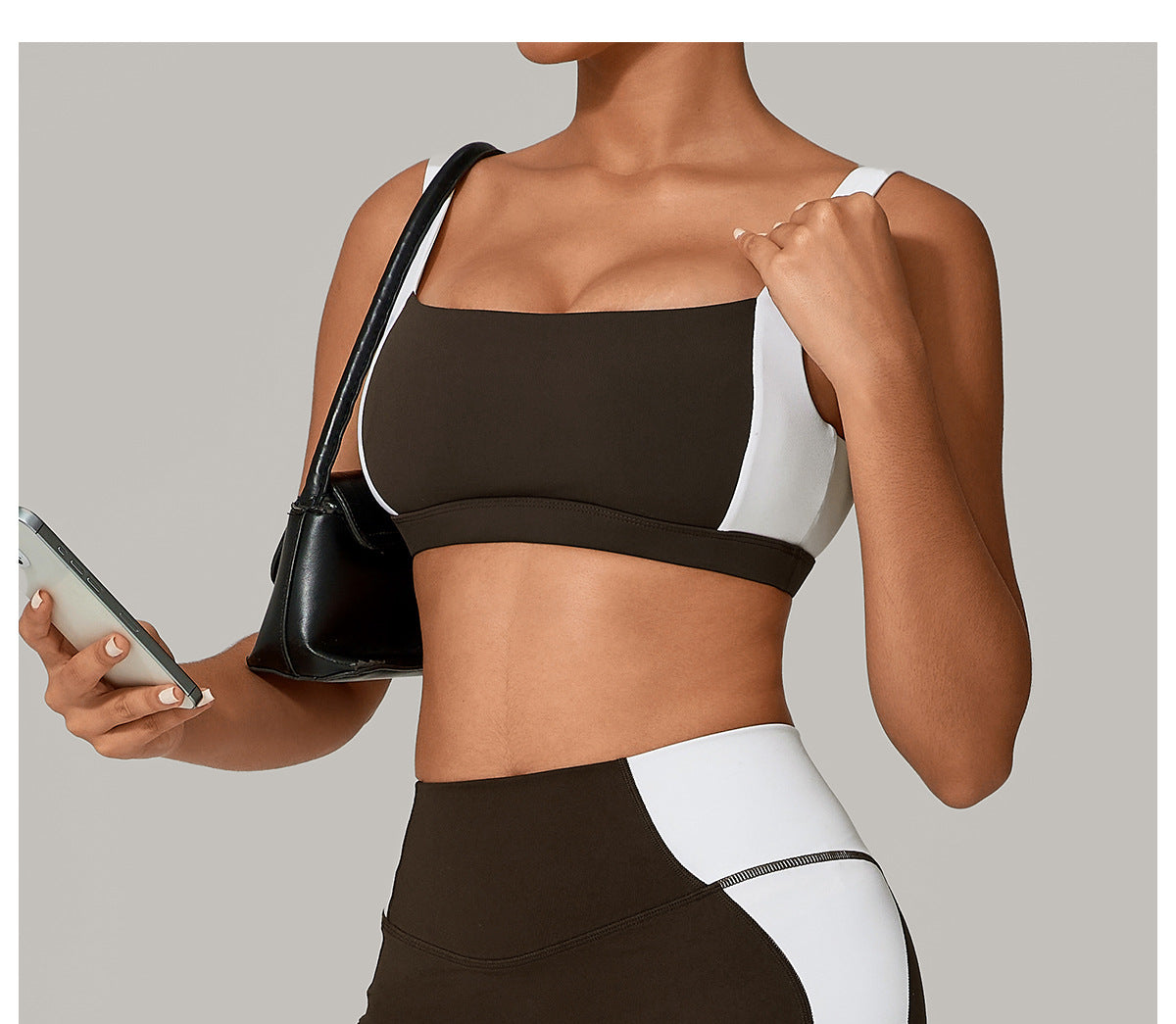 Womens Shockproof Sports Bra Push Up Wide Strap | noémi