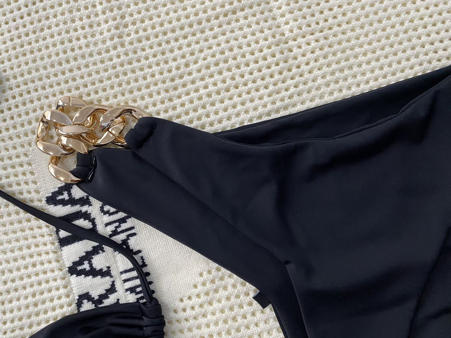 Bikini Swimsuit with Big Gold Chain Accessories | noémi