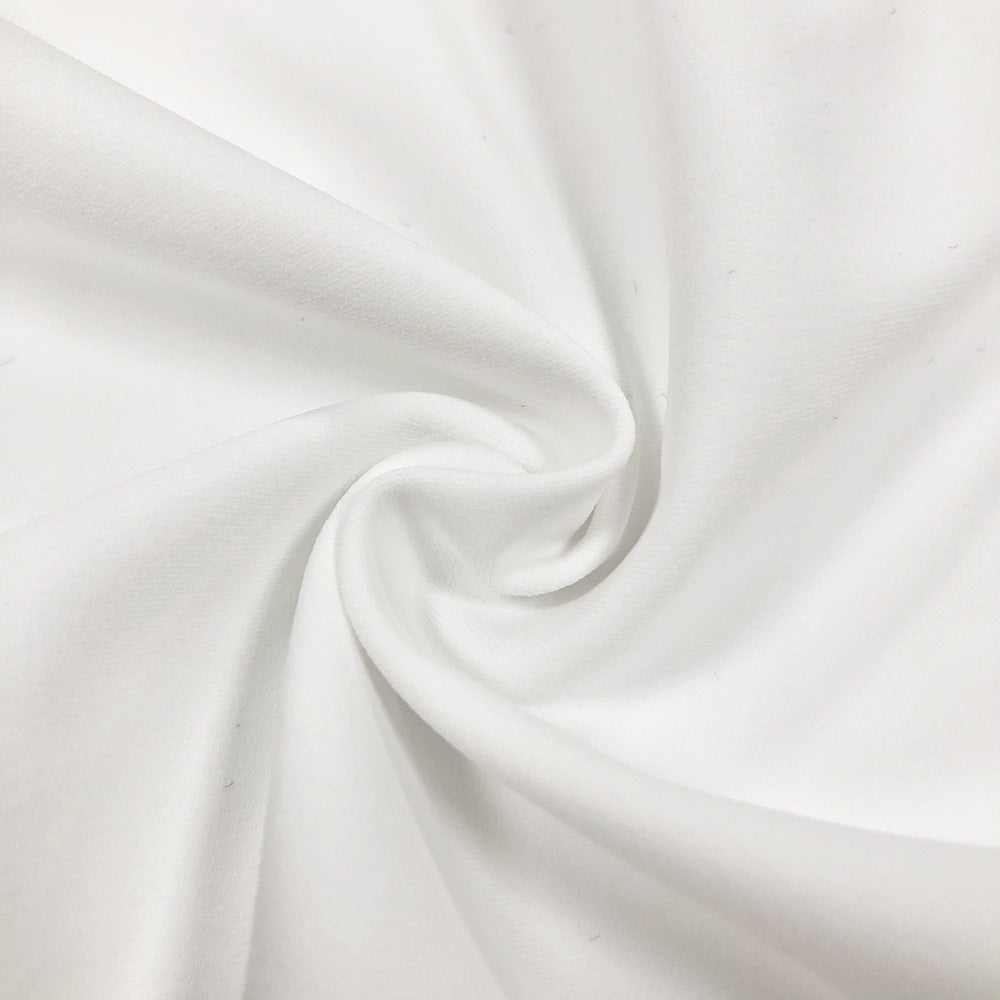 White Corset Gown | Pearl Strap Maxi Dress with High Slit | noémi