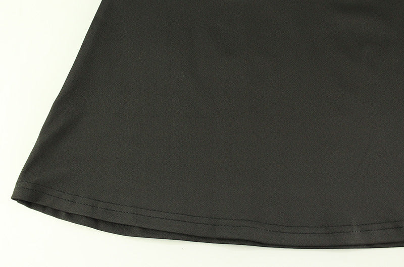 Summer Black Fishtail Dress | Slim Fit, Large Skirt & Adjustable Sling | noémi
