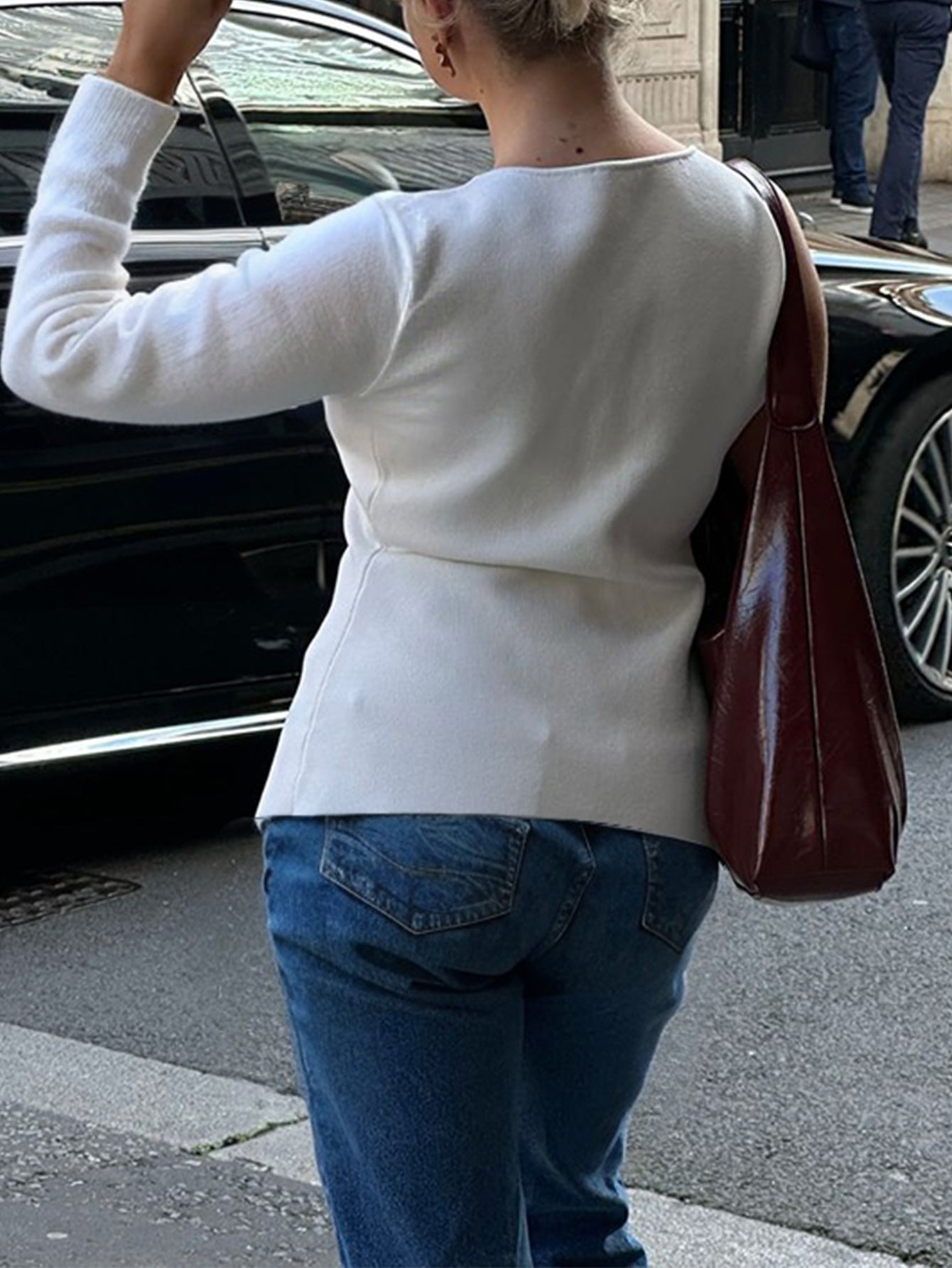 Woolen Button Up Cardigan | Long Sleeve Top for Women | noémi