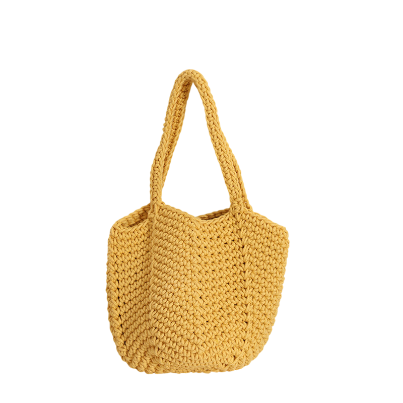 Cotton Thread Carambola Yellow Belt Magnetic Snap
