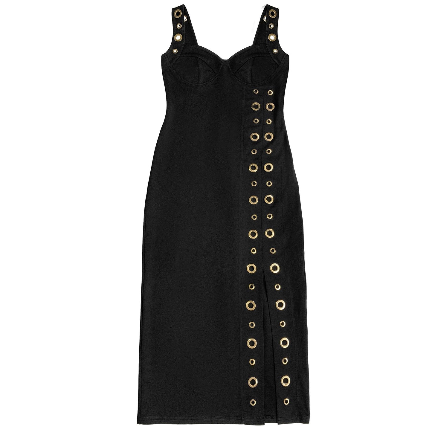 Slim Fit Dress with  Buttons and Tailored Silhouette | noémi