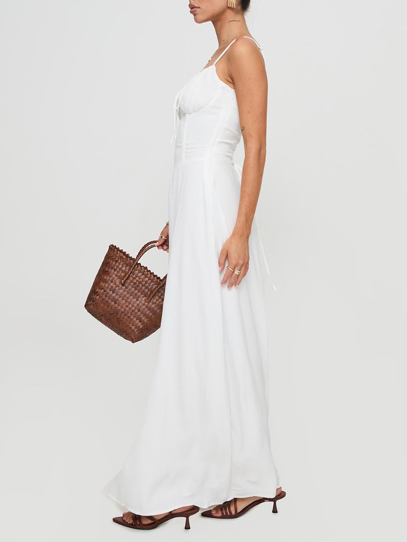 Maxi Dress | Ruched Bust, Adjustable Straps | noémi