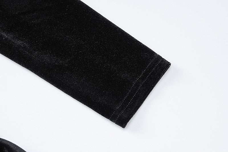 Womens Cutout Long Sleeve Slim Fit Sheer Panel Dress | noémi