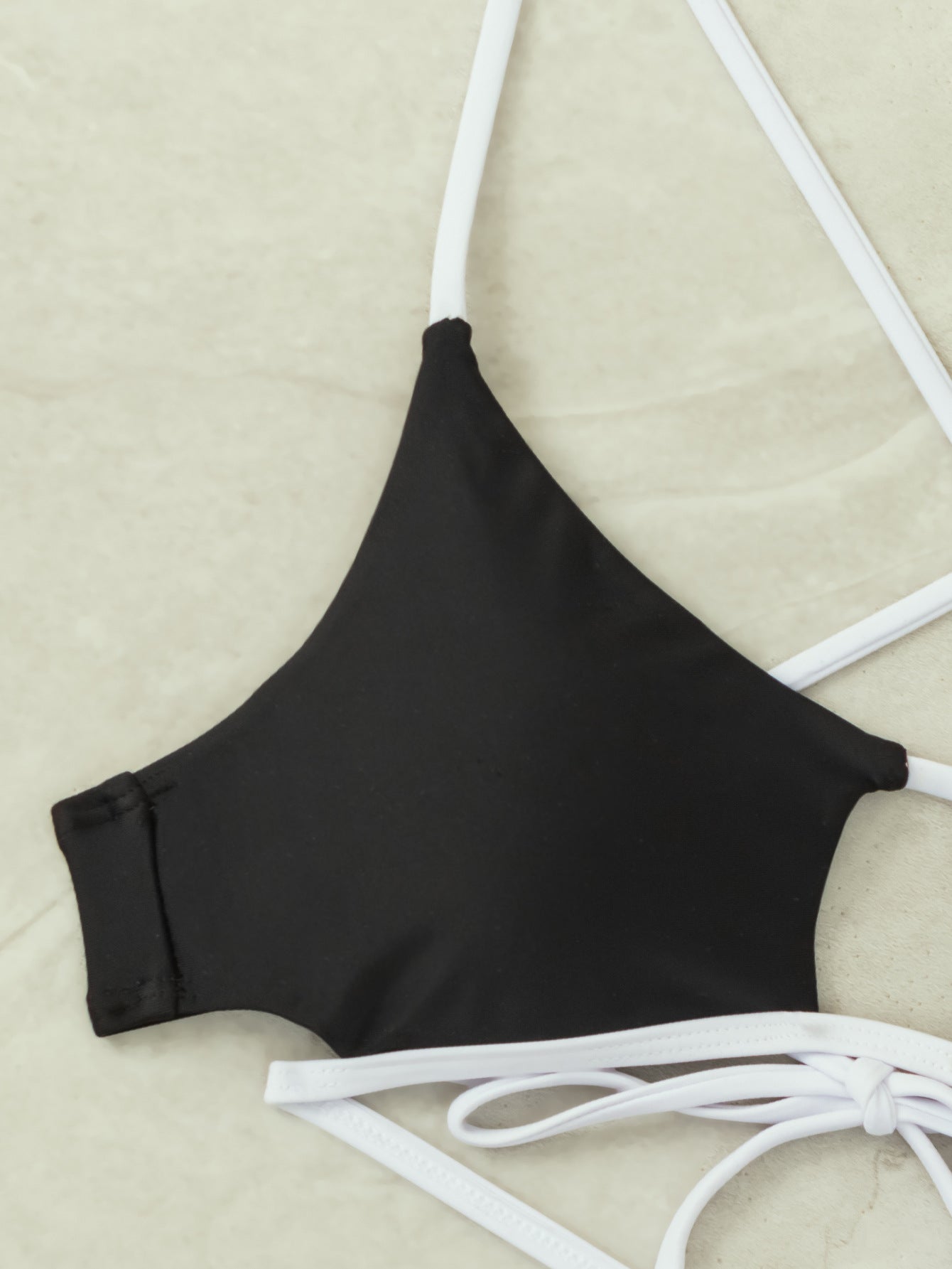 Hollow Out Cutout Tied Low Waist T Back Split Bikini Set for Women | noémi