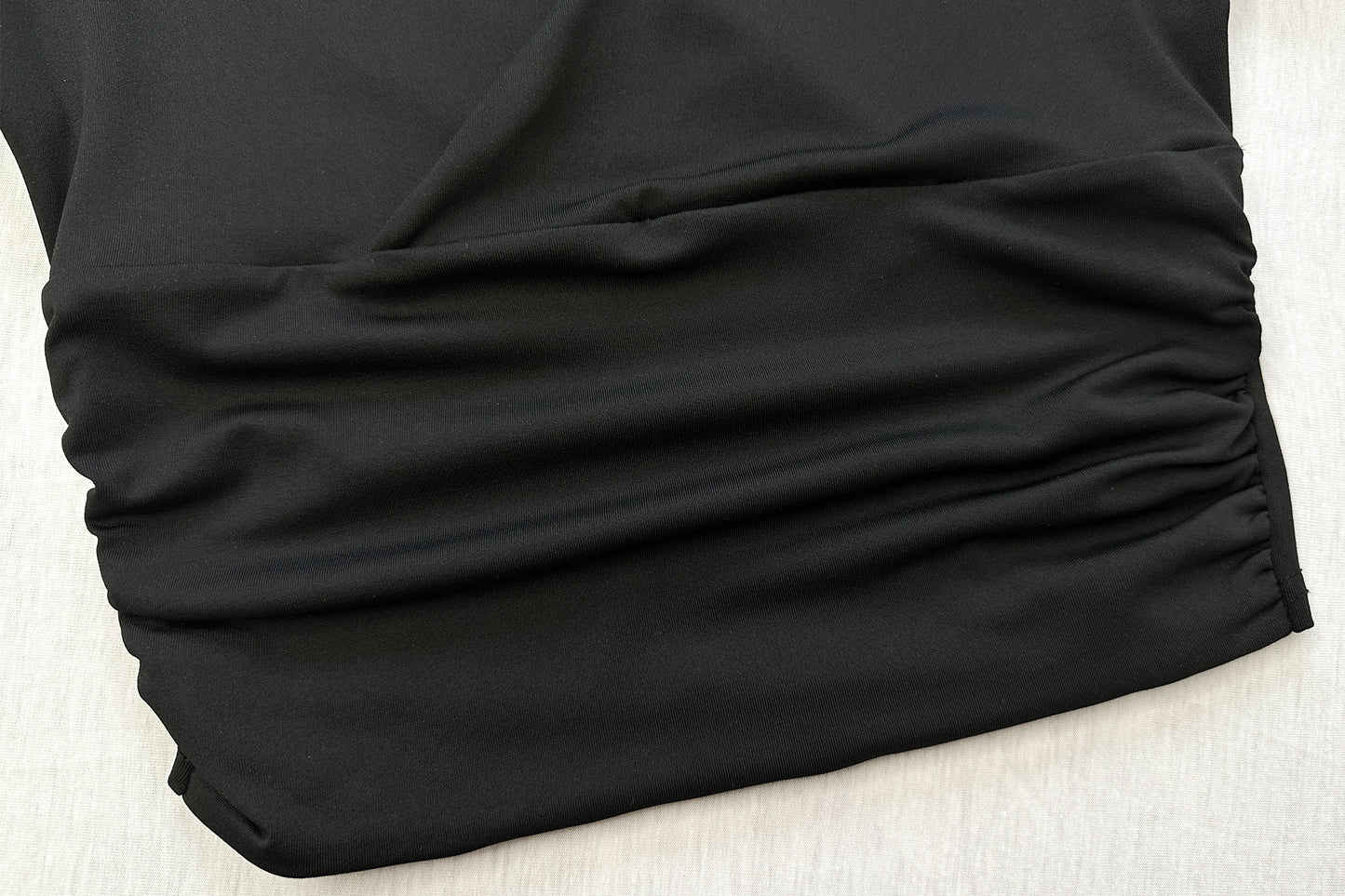 Womens VNeck Slim Fit Wrap Top | Short Sleeve Stretch Tee | noémi