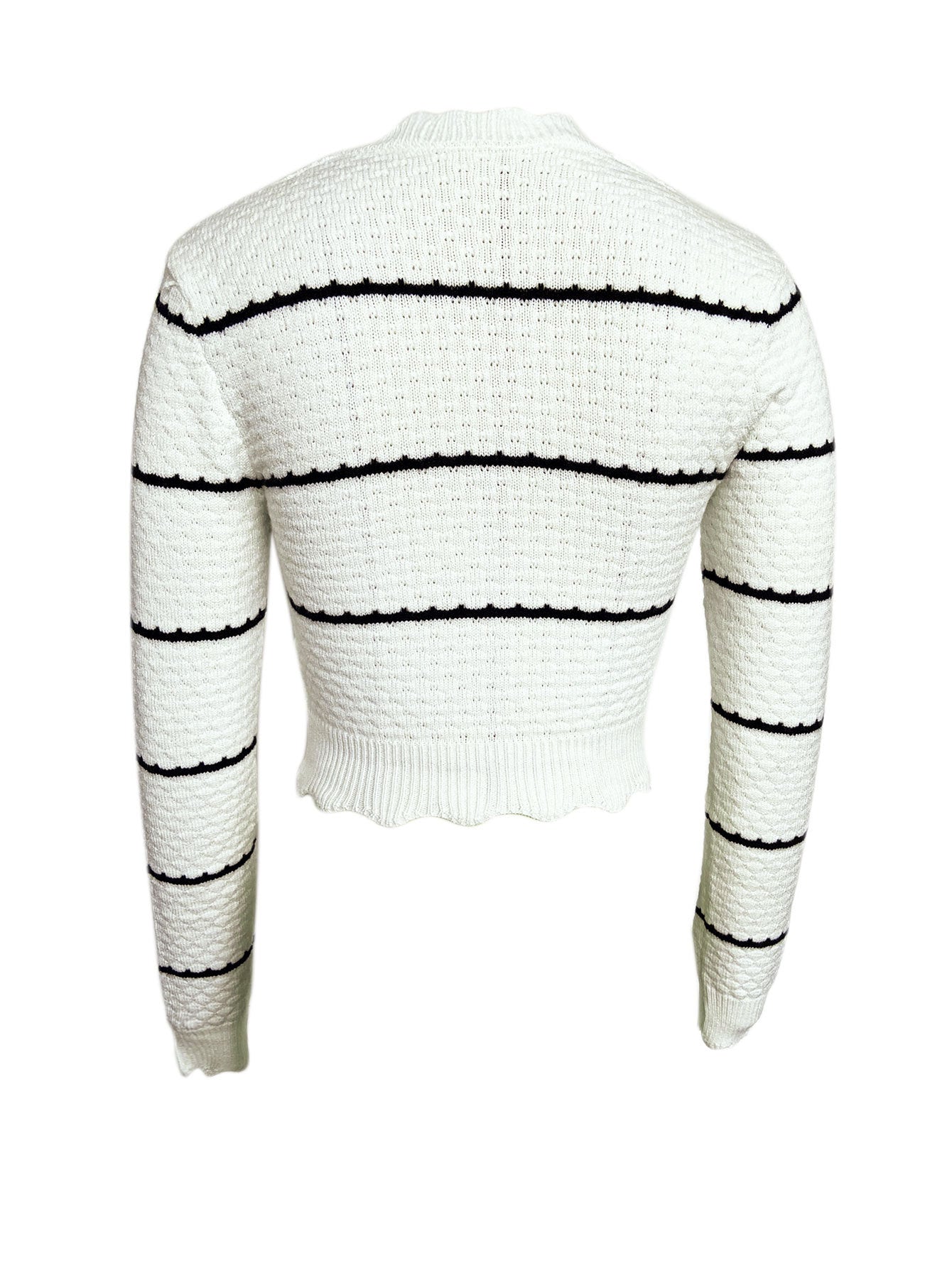 Striped Long Sleeve Pullover Sweater | Woolen Top | noémi