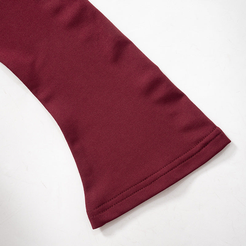 Women Off Shoulder Long Sleeve Dress with High Waist and Short Hem | noémi