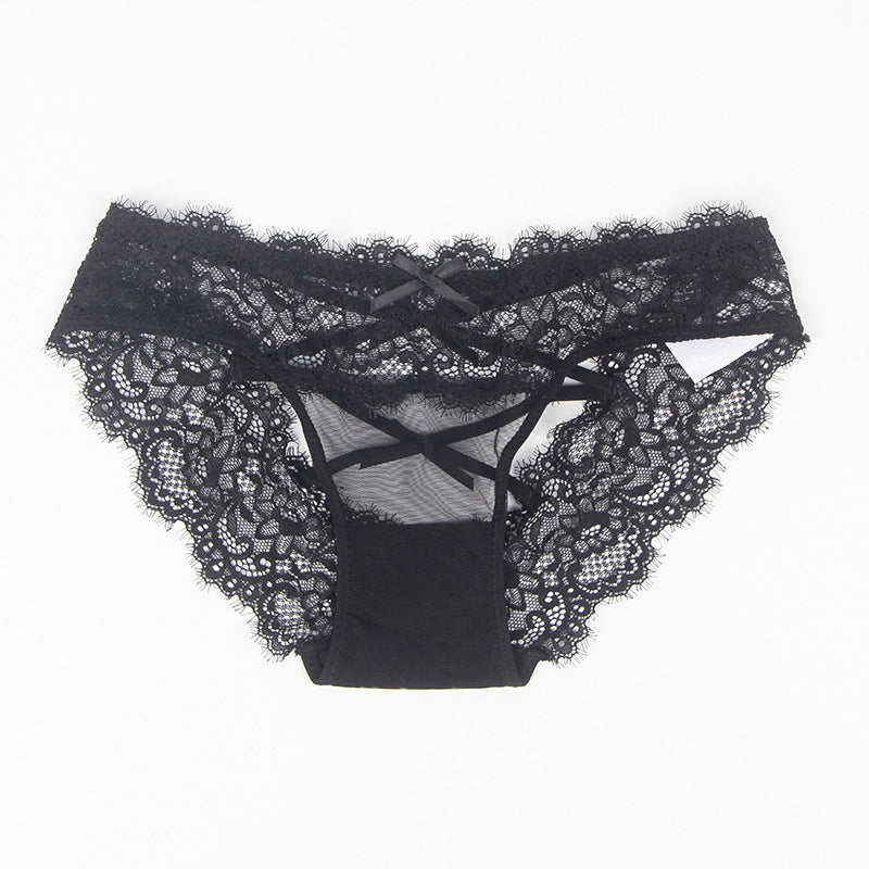 Plus Size Lace Thong with Low Waist Strap and Cutout Design | noémi