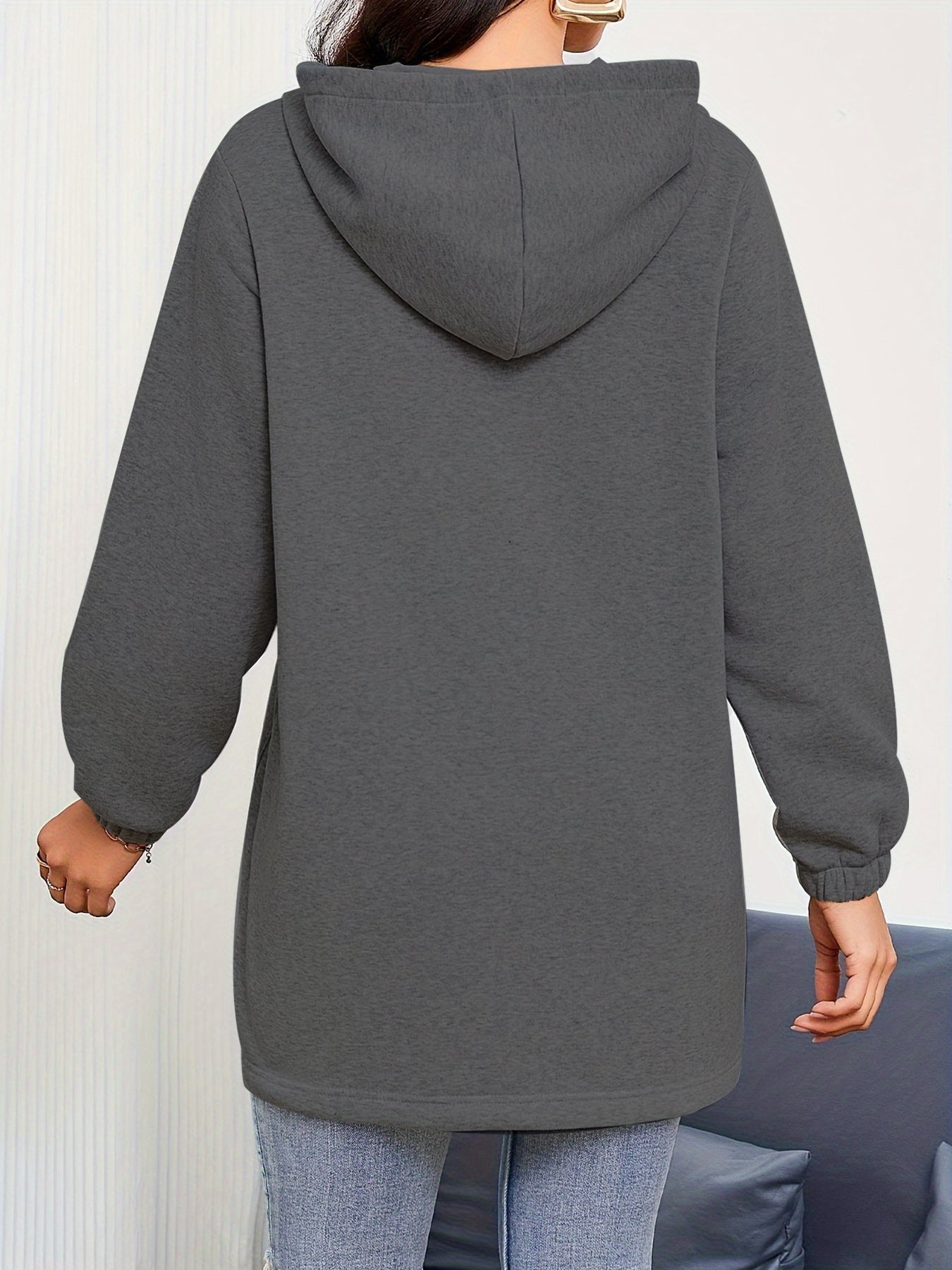 Half Zip Hoodie | Oversized Fleece Sweatshirt for Women | Casual Layer with Pockets Hood | noémi