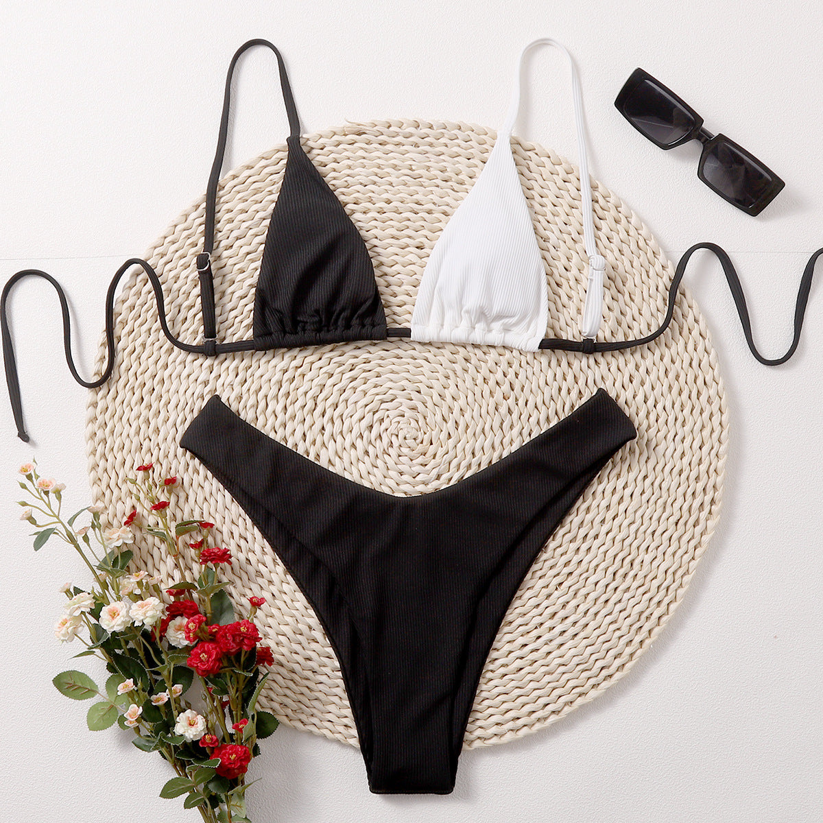 Bikini Set for Women | Lace Up Fresh Split Swimsuit | noémi